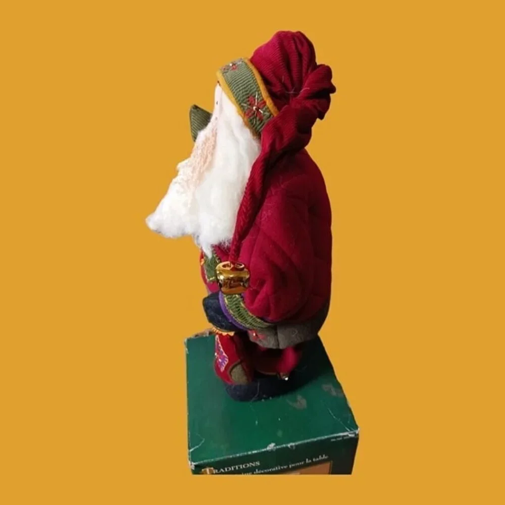 The gentle vtg standing santa wool beard